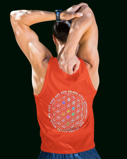 Premium Tank-Top | Sanfte, strapazierfähige 100% Bio Baumwolle | Blume des Lebens