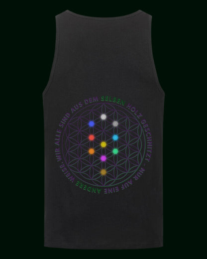 Premium Tank-Top | Sanfte, strapazierfähige 100% Bio Baumwolle | Blume des Lebens