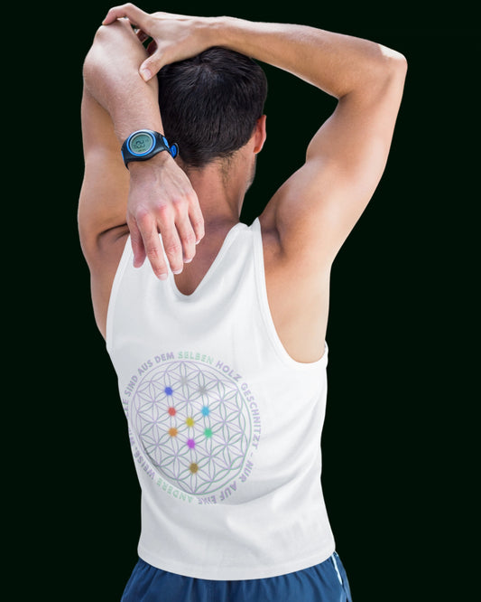 Premium Tank-Top | Sanfte, strapazierfähige 100% Bio Baumwolle | Blume des Lebens